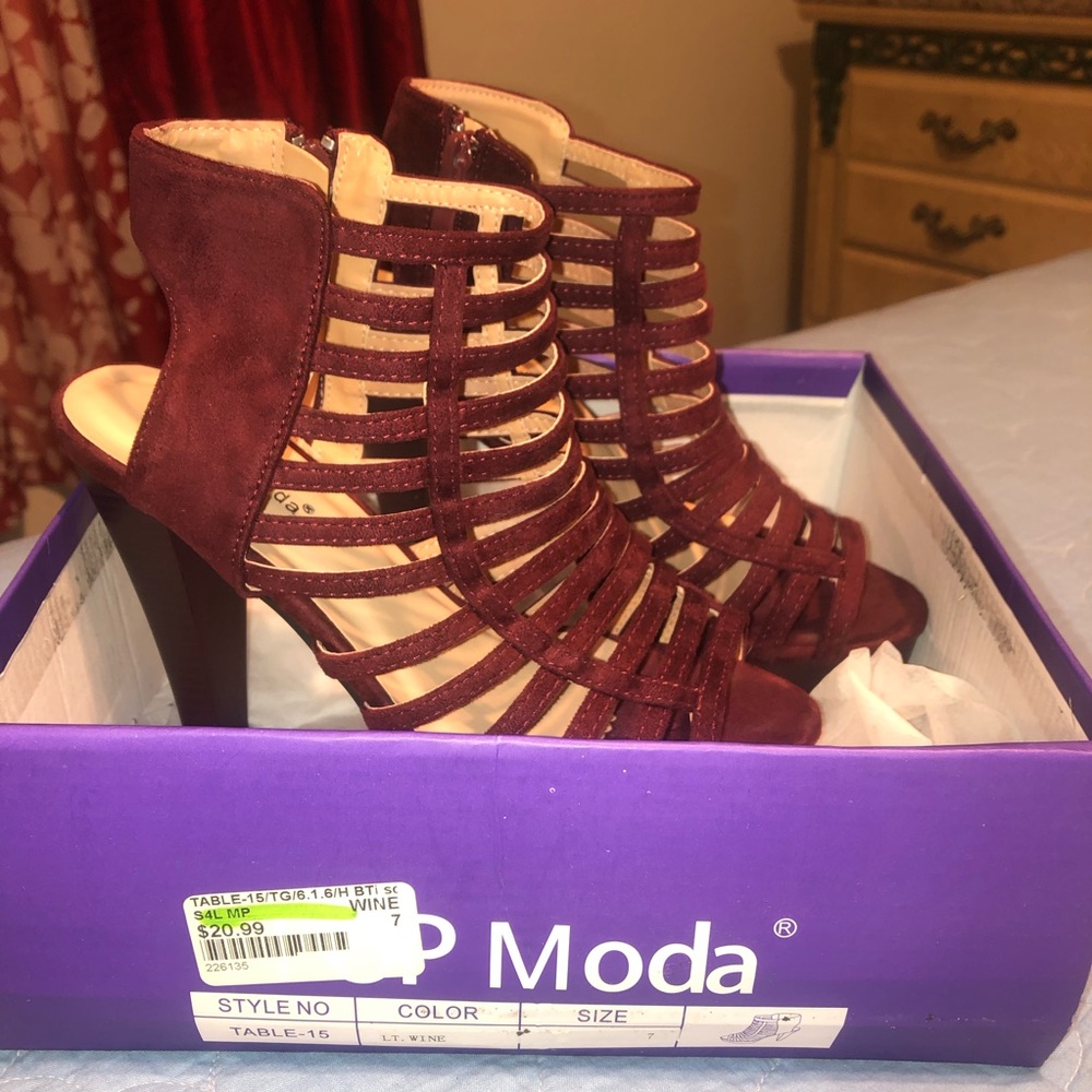 Wine Colored Heels